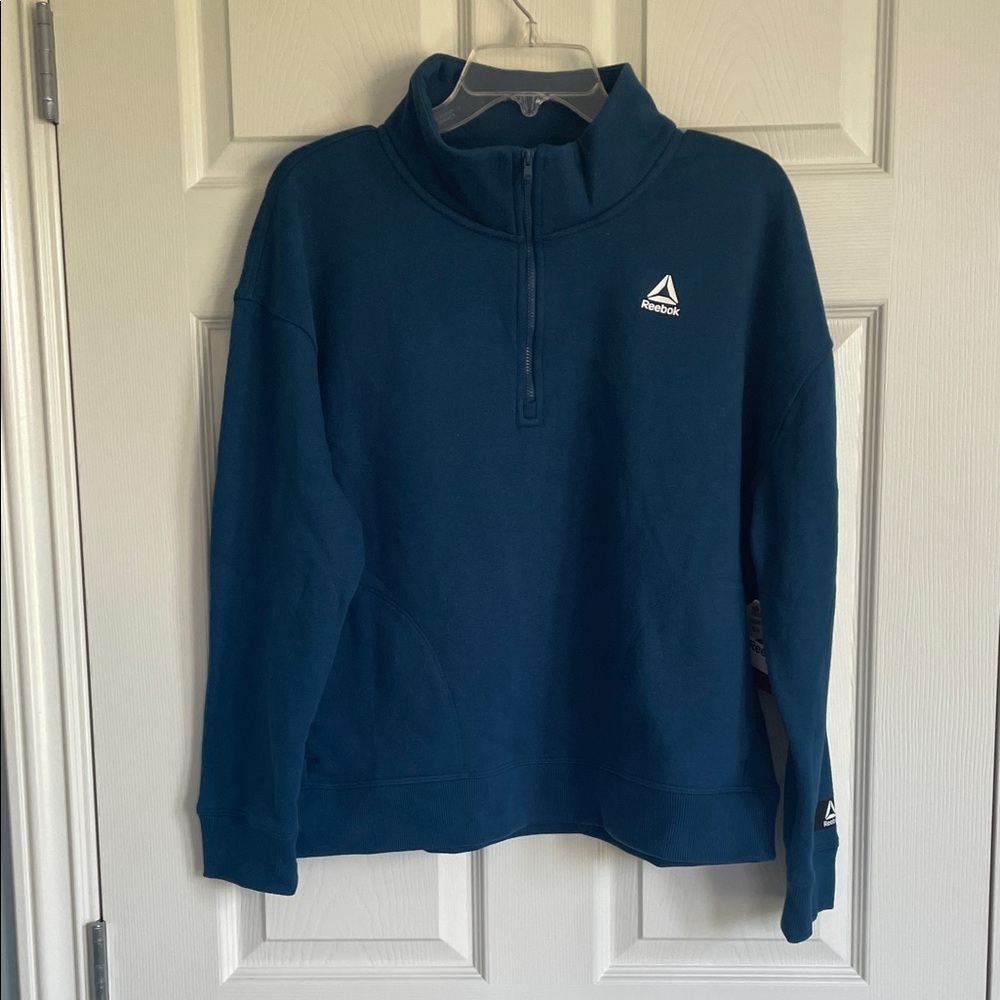 Reebok Poseidon Blue Half-Zip Top